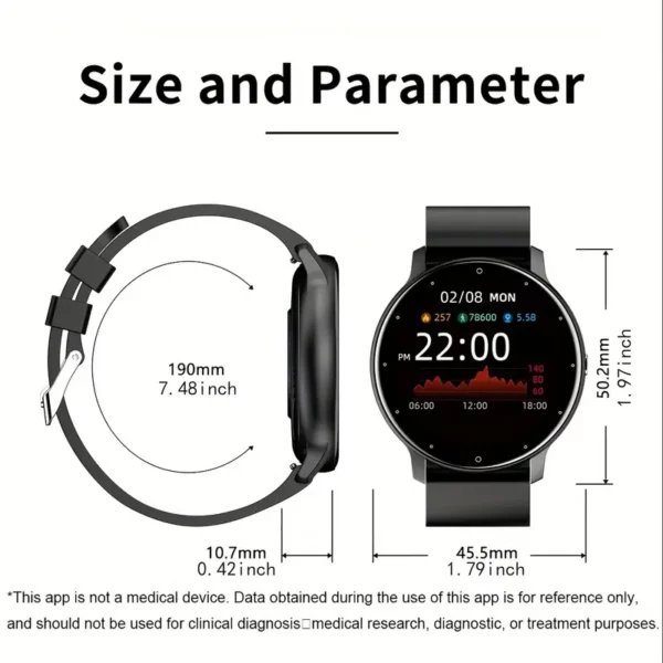 New Multifunctional Smartwatches for Men And Women, Featuring a Full Touch Screen, Designed for Sports And Compatible with Android And Ios. - Image 5