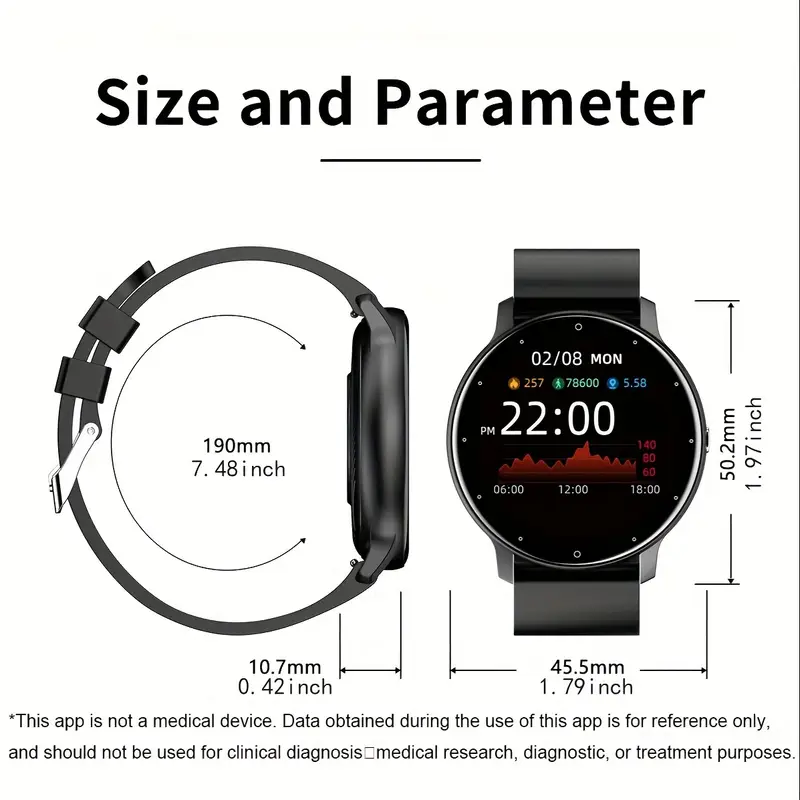 New Multifunctional Smartwatches for Men And Women, Featuring a Full Touch Screen, Designed for Sports And Compatible with Android And Ios. - Image 5