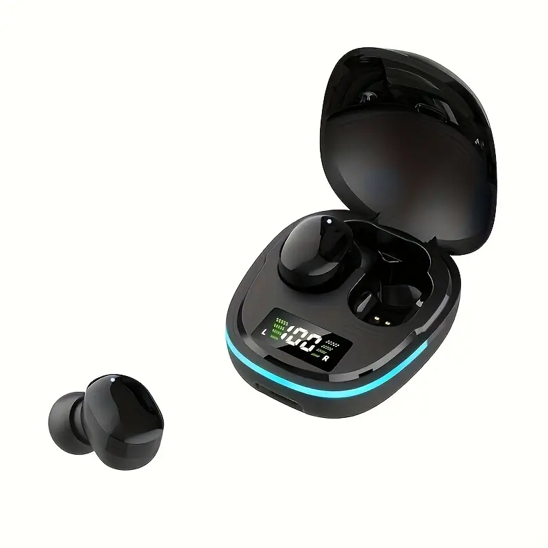 2024 Sleek Wireless Earbuds with LED Display - Touch Control, In-Ear TWS Headphones for Gaming & Sports, Compatible with iOS/Android, USB-C Charging Case - Image 3