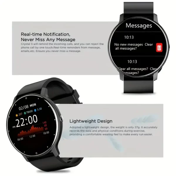 New Multifunctional Smartwatches for Men And Women, Featuring a Full Touch Screen, Designed for Sports And Compatible with Android And Ios. - Image 2